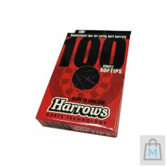 DARTS HEGY MŰANYAG HARROWS DIMPLE SOFT 2BA, FEKETE 100DB-OS