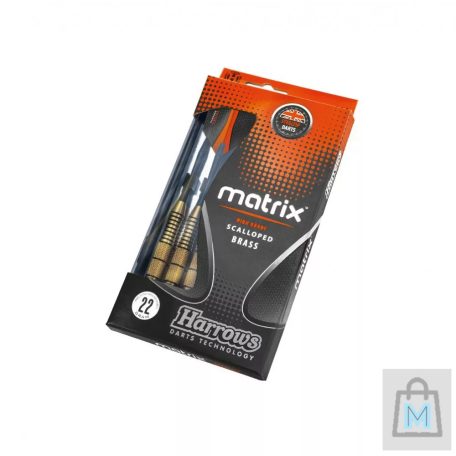 DART SZETT HARROWS STEEL, 22G, MATRIX K, BRASS
