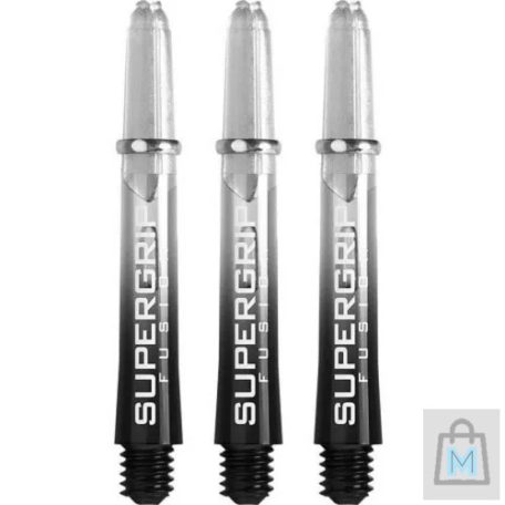 DART SZÁR HARROWS SUPERGRIP FUSION FEKETE/CLEAR, RÖVID