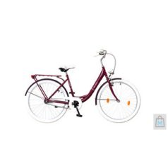 Balaton Premium 28 1S női padlizsán/fehér kerékpár