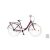 Neuzer Balaton Premium 26 Női padlizsán/fehér kerékpár