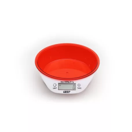 TOO KBSC-300-R piros tálas konyhai mérleg