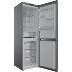   Indesit INFC8 TI21X inox, alulfagyasztós, Hűtő:231L, Fagyasztó:104L, Total No frost hűtőszekrény