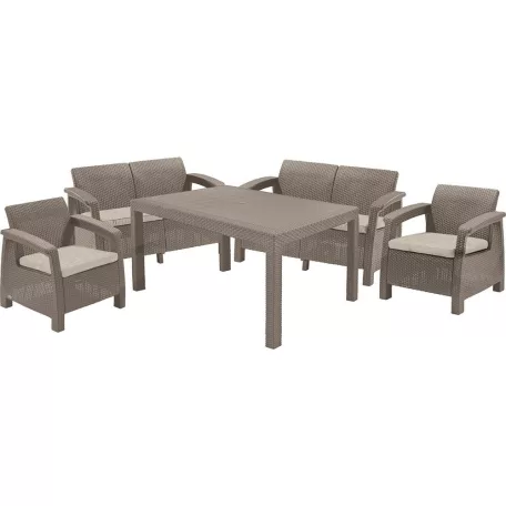 Keter 227586 Corfu Fiesta Műrattan kertibútor szett