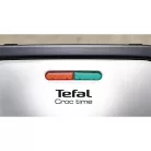 Tefal SM193D34 Crock Time inox-fekete grill/panini - szendvicssütő