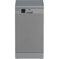   Beko DVS05024S ezüst, programok száma: 5, keskeny szabadonálló, 10 terítékes mosogatógép 
