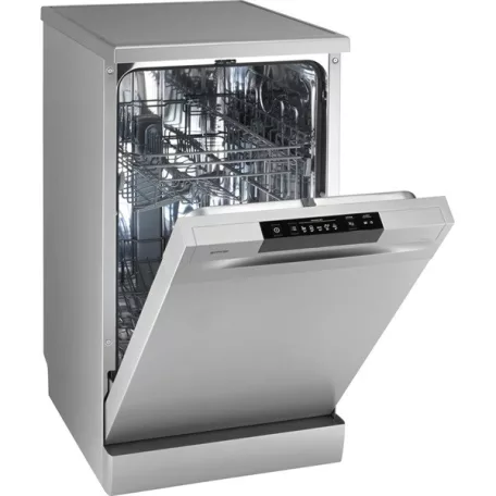 Gorenje GS520E15S inox, programok száma: 5, keskeny szabadonálló, 9 terítékes mosogatógép 