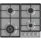 Gorenje GW641EX inox, beépíthető, gáz, főzőzóna: 3 +1 wok égőfej, beépíthető méret: 56cm, főzőlap