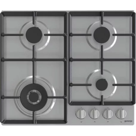 Gorenje GW641EX inox, beépíthető, gáz, főzőzóna: 3 +1 wok égőfej, beépíthető méret: 56cm, főzőlap