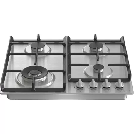 Gorenje GW641EX inox, beépíthető, gáz, főzőzóna: 3 +1 wok égőfej, beépíthető méret: 56cm, főzőlap