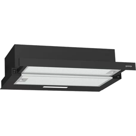 Gorenje TH60E3B fekete, szabadonálló, hagyományos, méret:60 cm, teleszkópos, zajszint:67 dB, páraelszívó