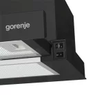Gorenje TH60E3B fekete, szabadonálló, hagyományos, méret:60 cm, teleszkópos, zajszint:67 dB, páraelszívó