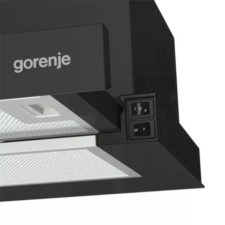 Gorenje TH60E3B fekete, szabadonálló, hagyományos, méret:60 cm, teleszkópos, zajszint:67 dB, páraelszívó