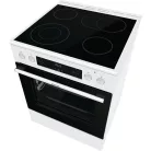 Gorenje GECS6C70WPA fehér, szabadonálló, kerámialapos, elektromos, főzőzóna: 4, sütő:71L, grill, tűzhely