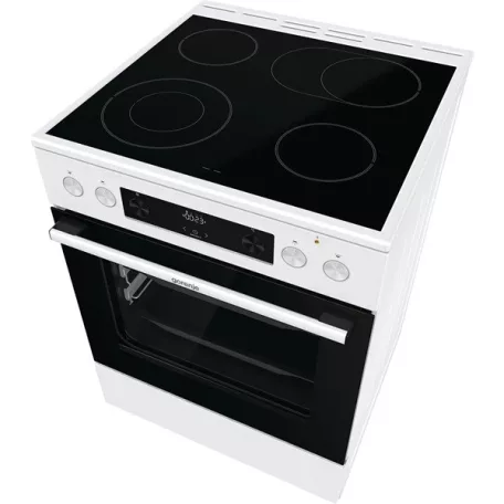 Gorenje GECS6C70WPA fehér, szabadonálló, kerámialapos, elektromos, főzőzóna: 4, sütő:71L, grill, tűzhely
