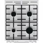 Mora K4255CW fehér, szabadonálló, gáz, kombinált, főzőzóna:4, sütőtér:70L, tűzhely