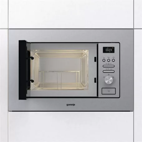 Gorenje BM201AG1X 800W 20L inox beépíthető mikrohullámú sütő