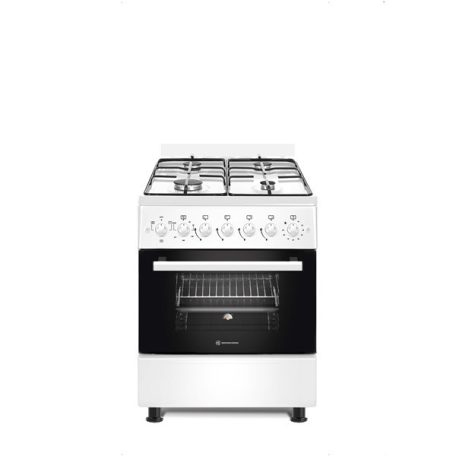 Novacook F6B40EF W fehér, szabadonálló, gáz, kombinált, főzőzóna: 4, sütő:66L, grill, tűzhely