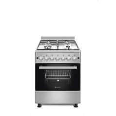   Novacook F6B40EF INX inox, szabadonálló, gáz, kombinált, főzőzóna: 4, sütő:66L, grill, tűzhely