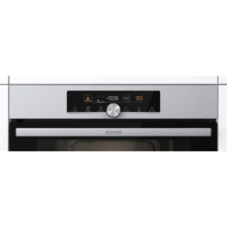 Gorenje BOS6747A01X inox, beépíthető, sütőtér: 71L, grill, légkeverés, hidrolitikus, sütő