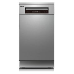   Toshiba DW-10F2EE(S) inox, programok száma: 6, keskeny szabadonálló, 10 terítékes mosogatógép 