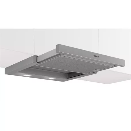 Bosch DFL064W53 ezüst, beépíthető, kihúzható, méret:59,8 cm, zajszint:67 dB, páraelszívó