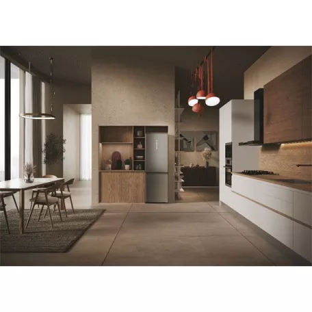 Haier HDPW3618DNPK inox, alulfagyasztós, Hűtő:235L, Fagyasztó:117L, Total No frost hűtőszekrény