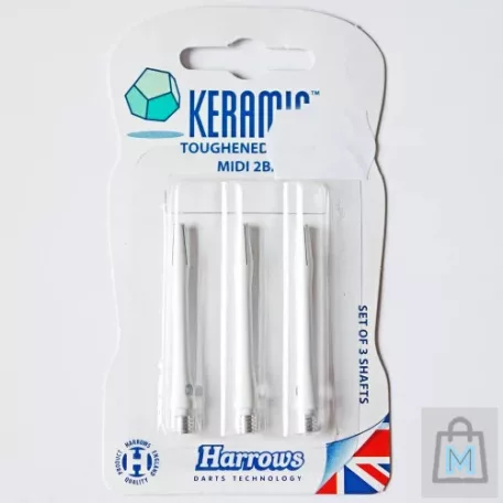 DART SZÁR HARROWS KERAMIC KÖZEPES, FEHÉR ALUMINIUM