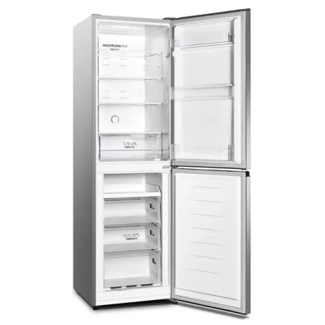 Gorenje NRK418DCS4 szürke, alulfagyasztós, Hűtő:171L, Fagyasztó:85L, No frost hűtőszekrény