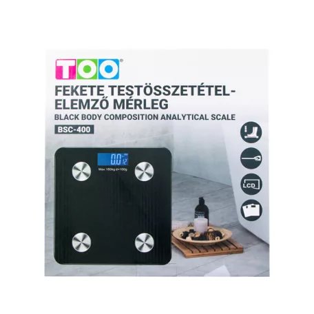 TOO BSC-400 Fekete testösszetétel-elemző mérleg
