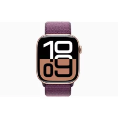   Apple Watch S10 Cellular (46mm) rozéarany alumínium tok, szilva sportszíj okosóra