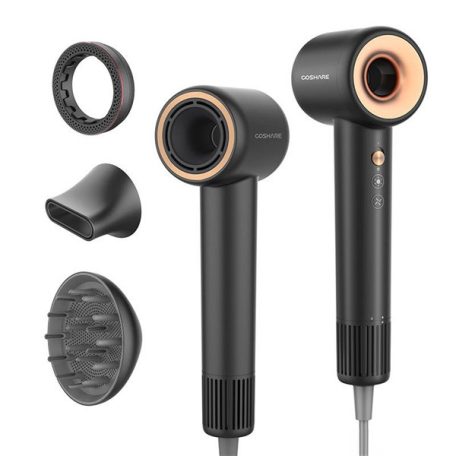 COSHARE HD10E PRO SuperFlow1 1600 W ezüst szinű hajszárító, prémium csomagolásban