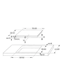 Gorenje GI6442BSCWF fekete, beépíthető, indukciós, főzőzóna: 4, beépíthető méret: 56cm, főzőlap
