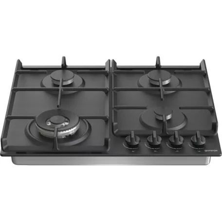 Gorenje GW641BFB fekete, beépíthető, gáz, főzőzóna: 3 +1 wok égőfej, beépíthető méret: 56cm, főzőlap