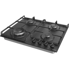   Gorenje GW641BFB fekete, beépíthető, gáz, főzőzóna: 3 +1 wok égőfej, beépíthető méret: 56cm, főzőlap