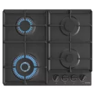 Gorenje GW641BFB fekete, beépíthető, gáz, főzőzóna: 3 +1 wok égőfej, beépíthető méret: 56cm, főzőlap