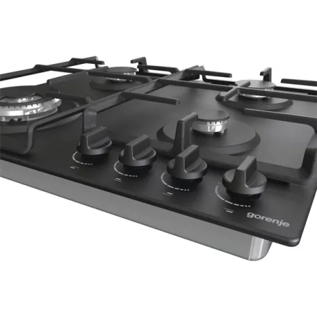 Gorenje GW641BFB fekete, beépíthető, gáz, főzőzóna: 3 +1 wok égőfej, beépíthető méret: 56cm, főzőlap