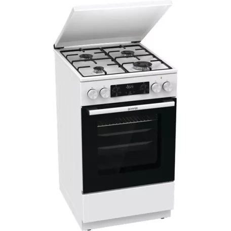 Gorenje GK5C42WJ fehér, szabadonálló, gáz, kombinált, főzőzóna: 4, sütő:62L, grill, tűzhely