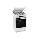 Gorenje GK5C42WJ fehér, szabadonálló, gáz, kombinált, főzőzóna: 4, sütő:62L, grill, tűzhely