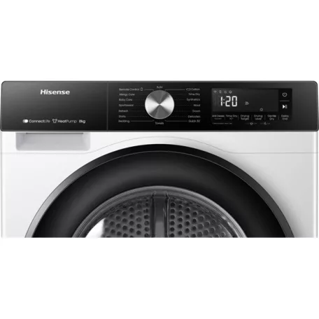 Hisense DH3S802BW3 fehér, 8 kg, hőszivattyús, szárítógép