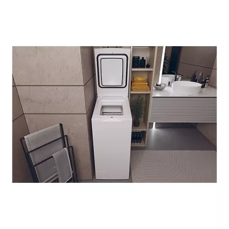 Haier HW90-BPD13386U-S fehér, felültöltős, max.1300ford., 9 kg, mosógép