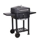 TOO BG-200B fekete BBQ faszenes grillkocsi két oldalsó asztallal