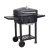 TOO BG-200B fekete BBQ faszenes grillkocsi két oldalsó asztallal