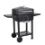 TOO BG-200B fekete BBQ faszenes grillkocsi két oldalsó asztallal