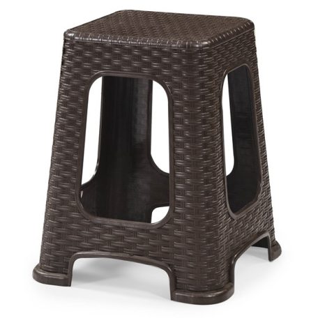 IRIS GF-400BR Star barna rattan zsámoly 35x35x46cm