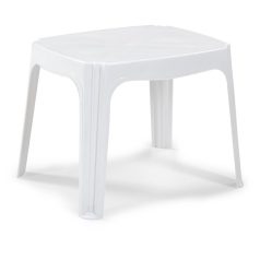   IRIS GF-500W Mono Coffee fehér műanyag kerti kisasztal, napágy mellé is 49x39x40cm