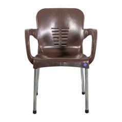   IRIS GF-700BR Paris barna kerti műanyag szék fém lábakkal 60x50x80cm