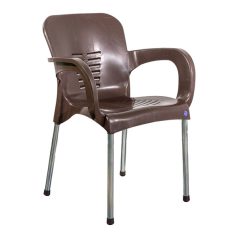   IRIS GF-700BR Paris barna kerti műanyag szék fém lábakkal 60x50x80cm