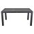 IRIS GF-210A ECO antracit műanyag kerti asztal rattan 90x150cm