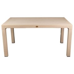   IRIS GF-800C ORIGINAL CAPPUCCINO műanyag kerti asztal rattan 90x150cm